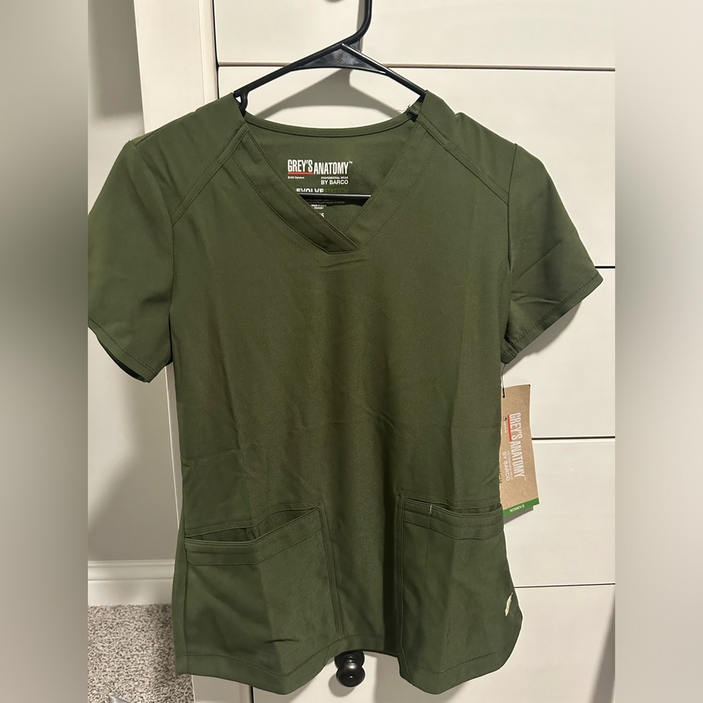 Olive Green Grey’s Anatomy scrub top